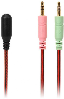 Наушники с микрофоном Sven AP-U880MV черный/красный 2.2м мониторные оголовье (SV-016739) от магазина РЭССИ