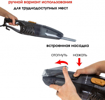 Пылесос ручной Supra VCS-5096 600Вт черный от магазина РЭССИ