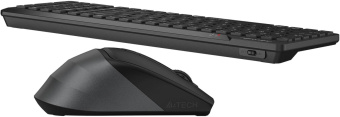 Клавиатура + мышь A4Tech Fstyler FG2400 Air2 клав:черный мышь:черный USB беспроводная slim (FG2400 AIR2 BLACK) от магазина РЭССИ