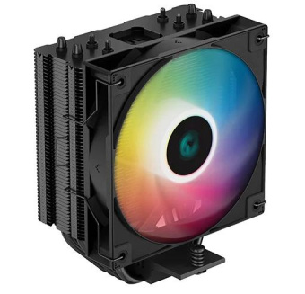 Устройство охлаждения(кулер) Deepcool AG400 Bk ARGB Soc-AM5/AM4/1151/1200/1700 черный/белый 4-pin 31.6dB Al+Cu 220W 614gr Ret от магазина РЭССИ