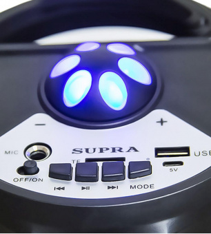 Минисистема Supra SMB-330 черный 20Вт FM USB BT от магазина РЭССИ