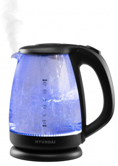 Чайник электрический Hyundai HYK-G3003 1.8л. 2200Вт черный (корпус: стекло) от магазина РЭССИ