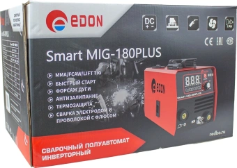 Сварочный аппарат EDON Smart MIG-180PLUS 24931 от магазина РЭССИ