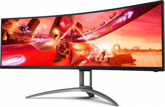Монитор AOC 48.8" Gaming AG493QCX черный VA LED 1ms 32:9 HDMI M/M матовая HAS Piv 400cd 178гр/178гр 3840x1080 FreeSync Premium DP WF USB 14.4кг от магазина РЭССИ