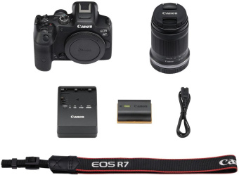 Фотоаппарат Canon EOS R7 черный 32.5Mpix 2.95" 4K WiFi RF-S 18-150mm f/3.5-6.3 IS STM LP-E6NH от магазина РЭССИ