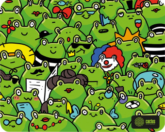 Коврик для мыши Cactus Frogs 300x250x3мм (CS-MP-D09M) от магазина РЭССИ