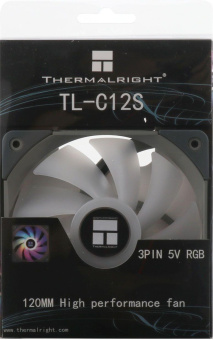Вентилятор для корпуса Thermalright TL-C12S ARGB 120х120x25 черный 4-pin 25.6дБ Ret от магазина РЭССИ