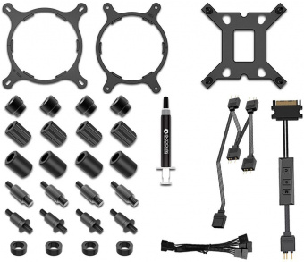 Система водяного охлаждения ID-Cooling ZOOMFLOW 360 XT SNOW Soc-AM5/AM4/1151/1200/2066/1700 4-pin 14-35dB Al+Cu 350W LED Ret от магазина РЭССИ