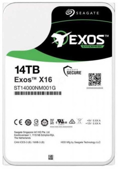 Жесткий диск Seagate SATA-III 14Tb ST14000NM001G Server Exos X16 512E (7200rpm) 256Mb 3.5" от магазина РЭССИ