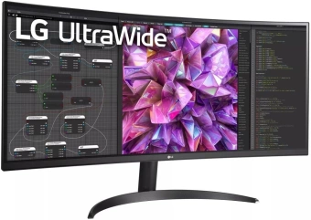 Монитор LG 34" UltraWide 34WQ60C-B черный IPS LED 21:9 HDMI матовая 300cd 178гр/178гр 3440x1440 60Hz DP WQ 6.9кг от магазина РЭССИ