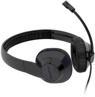 Наушники с микрофоном Creative HS-720 V2 черный 2м накладные USB оголовье (51EF0960AA000) от магазина РЭССИ
