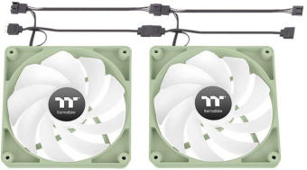Вентилятор Thermaltake CT140 Sync Matcha реверсивный ARGB зеленый 4-pin 32.8dB Ret (CL-F201-PL14MG-A) от магазина РЭССИ