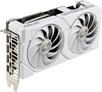 Видеокарта Asus PCI-E 4.0 DUAL-RTX4070S-O12G-EVO-WHITE NVIDIA GeForce RTX 4070 Super 12Gb 192bit GDDR6X 2520/21000 HDMIx1 DPx3 HDCP Ret от магазина РЭССИ