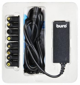 Блок питания Buro BUM-0036S40 автоматический 40W 9.5V-20V 8-connectors от бытовой электросети LED индикатор от магазина РЭССИ