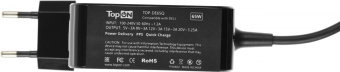Адаптер TopON TOP-DE65Q автоматический 65W 5V-20V 3.25A от бытовой электросети от магазина РЭССИ