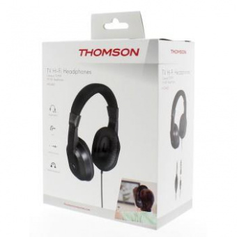 Наушники мониторные Thomson HED4407 TV Hi-Fi 8м черный проводные оголовье (00132469) от магазина РЭССИ