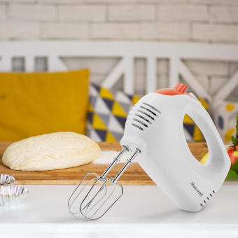 Миксер ручной Maxwell MW-1358 300Вт белый от магазина РЭССИ