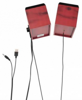 Колонки Оклик OK-161 2.0 черный/вишня 6Вт от магазина РЭССИ