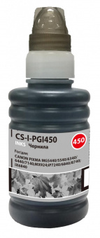Чернила Cactus CS-I-PGI450 черный 100мл для Canon Pixma iP6840/iP7240/iP8740/iX6840/MG5440/MG5540 от магазина РЭССИ