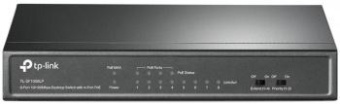 Коммутатор TP-Link TL-SF1008LP 8x100Mb 4PoE 41W неуправляемый от магазина РЭССИ