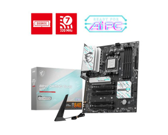 Материнская плата MSI B840 GAMING PLUS WIFI  SocketAM5 AMD B840 4xDDR5 ATX AC`97 8ch(7.1) 2.5Gg RAID+HDMI от магазина РЭССИ