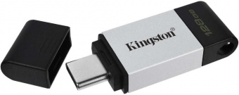 Флеш Диск Kingston 128Gb DataTraveler 80 Type-C DT80/128GB USB3.0 черный от магазина РЭССИ