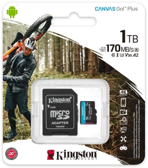 Флеш карта microSDXC 1TB Kingston SDCG3/1TB Canvas Go! Plus + adapter от магазина РЭССИ
