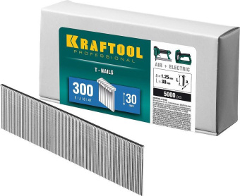 Гвозди для нейлера KRAFTOOL тип 18GA (47/300/F) 30 мм 5000 шт 31785-30 от магазина РЭССИ