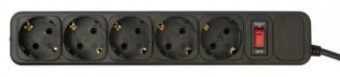 Сетевой фильтр PC Pet AP01006-1.8-B 1.8м (5 розеток) черный (пакет ПЭ) от магазина РЭССИ