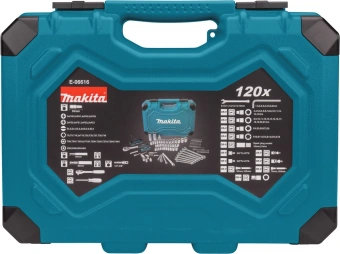Набор инструментов Makita E-06616 120 предметов от магазина РЭССИ