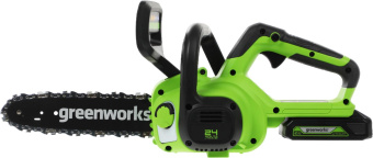 Цепная пила Greenworks G24CS25K2 аккум. дл.шины:10" (25cm) 1аккум. 2Ач ЗУ (2007707UA) от магазина РЭССИ