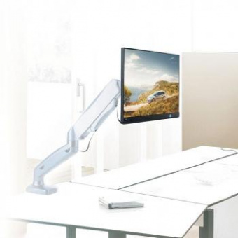 Кронштейн для мониторов Arm Media LCD-T21w белый 15"-32" макс.6.5кг настольный поворот и наклон верт.перемещ. от магазина РЭССИ
