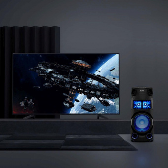 Минисистема Sony MHC-V43D черный CD CDRW DVD DVDRW FM USB BT от магазина РЭССИ