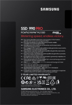 Накопитель SSD Samsung PCI-E 4.0 x4 1Tb MZ-V9P1T0BW 990 PRO M.2 2280 от магазина РЭССИ