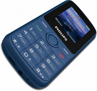 Мобильный телефон Philips E2101 Xenium синий моноблок 2Sim 1.77" 128x160 Thread-X GSM900/1800 MP3 FM microSD max32Gb от магазина РЭССИ