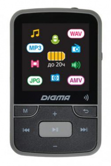 Плеер Hi-Fi Flash Digma Z4 BT 16Gb черный/1.5"/FM/microSDHC/clip от магазина РЭССИ