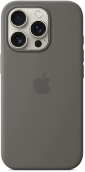 Чехол (клип-кейс) Apple для Apple iPhone 16 Pro Silicone Case with MagSafe серый Stone Gray (MYYL3ZM/A) от магазина РЭССИ