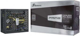 Блок питания Seasonic ATX 500W PRIME Fanless PX-500 80+ platinum 24pin APFC 8xSATA Cab Manag RTL от магазина РЭССИ