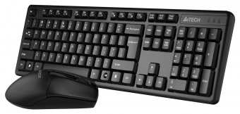 Клавиатура + мышь A4Tech 3330N клав:черный мышь:черный USB беспроводная Multimedia от магазина РЭССИ