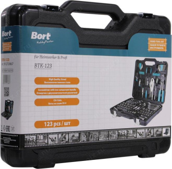Набор ручного инструмента BORT BTK-123 91272867 от магазина РЭССИ