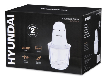 Измельчитель электрический Hyundai HYC-P2105 0.5л. 200Вт слоновая кость от магазина РЭССИ