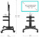 Картинка Подставка для телевизора Onkron TS2551 черный 32"-55" макс.32.5кг напольный мобильный от магазина РЭССИ Подставка для телевизора Onkron TS2551 черный 32"-55" макс.32.5кг напольный мобильный от магазина РЭССИ