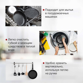 Сковорода Starwind Chef Induction SW-CHI4026 круглая 26см покрытие: Pfluon ручка несъемная (без крышки) черный (SW-CHI4026/КОР) от магазина РЭССИ