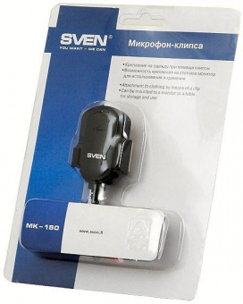 Микрофон проводной Sven MK-150 1.8м черный от магазина РЭССИ