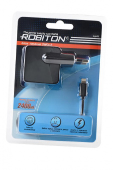 Адаптер/блок питания ROBITON App05 Charging Kit 2.4A iPhone/iPad (100-240V) BL1 от магазина РЭССИ