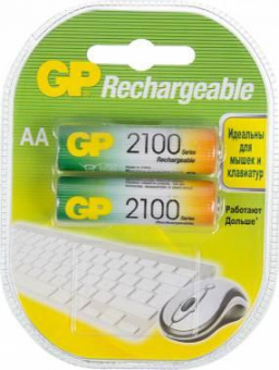 Аккумулятор GP 210AAHC AA NiMH 2100mAh (2шт) от магазина РЭССИ