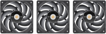 Вентилятор Thermaltake Toughfan EX14 Pro реверсивный 140x140x25mm черный 4-pin 31.6-34.1dB Ret (CL-F172-PL14BL-A) от магазина РЭССИ