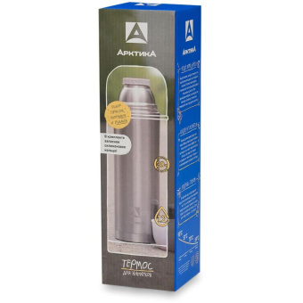 Стальной термос с узким горлом Арктика 1.2 л 105-1200 от магазина РЭССИ