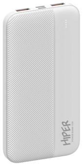 Мобильный аккумулятор Hiper SM10000 10000mAh 2.4A 2xUSB белый (SM10000 WHITE) от магазина РЭССИ