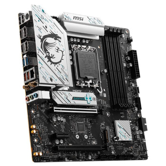 Материнская плата MSI B760M GAMING PLUS WIFI Soc-1700 Intel B760 4xDDR5 mATX AC`97 8ch(7.1) 2.5Gg+HDMI+DP от магазина РЭССИ
